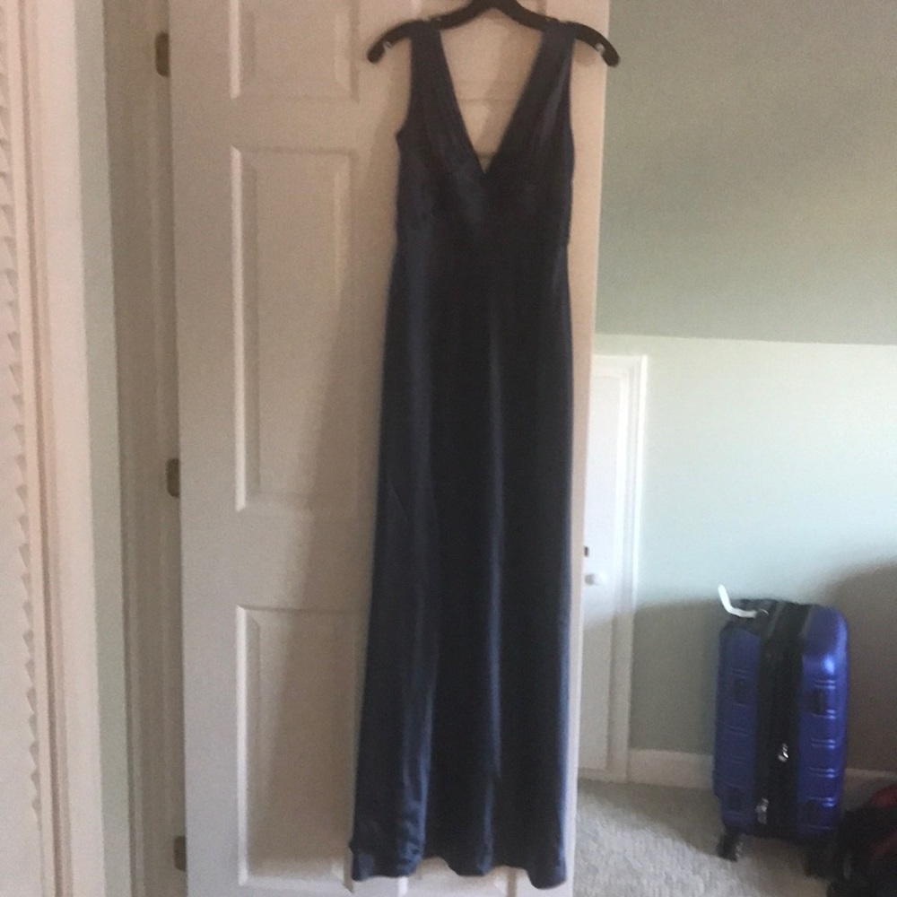 ABS evening gown, deep v back